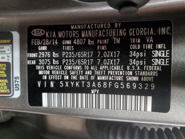 2015 KIA SORENTO LX 5XYKT3A68FG569329