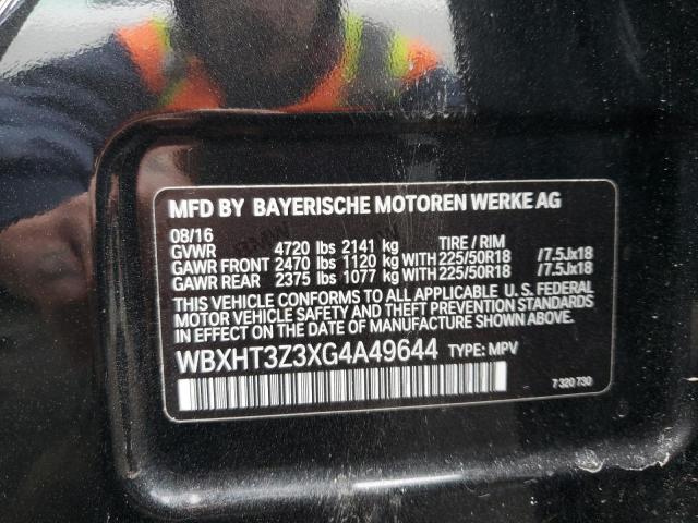 2016 BMW X1 XDRIVE2 WBXHT3Z3XG4A49644