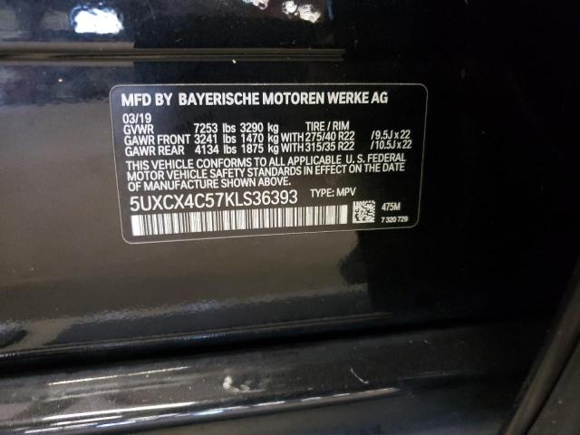 VIN 5UXCX4C57KLS36393 2019 BMW X7, Xdrive50I no.13