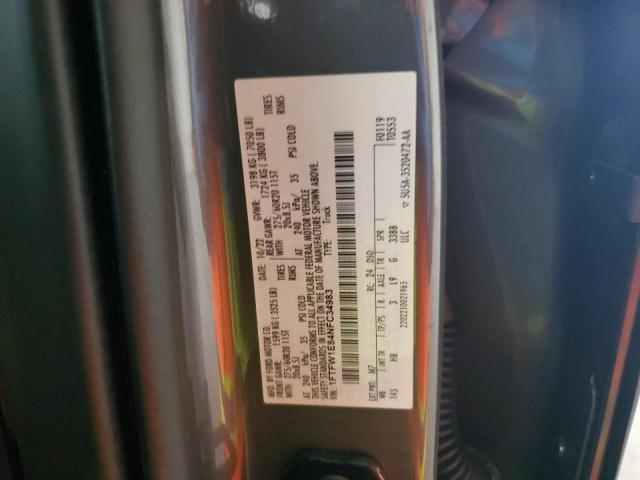 2022 FORD F150 SUPER 1FTFW1E84NFC34983