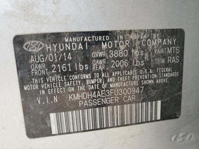 2015 HYUNDAI ELANTRA SE KMHDH4AE3FU300947