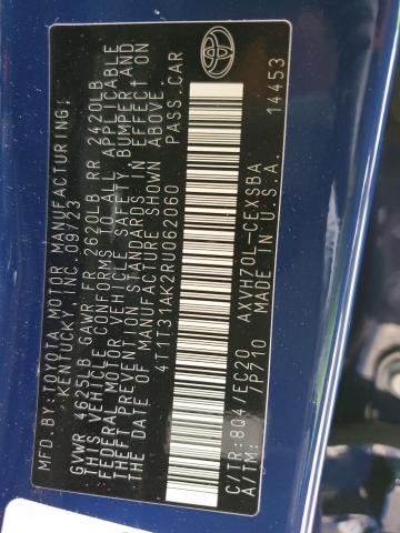 2024 TOYOTA CAMRY SE N 4T1T31AK2RU062060