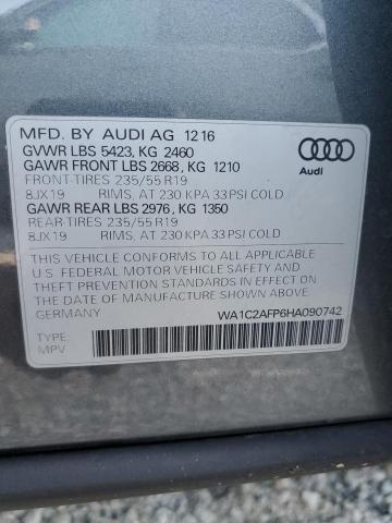 VIN WA1C2AFP6HA090742 2017 Audi Q5, Premium no.13