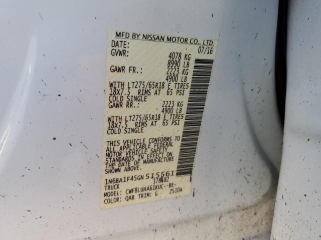 2016 NISSAN TITAN XD S - 1N6BA1F45GN515561