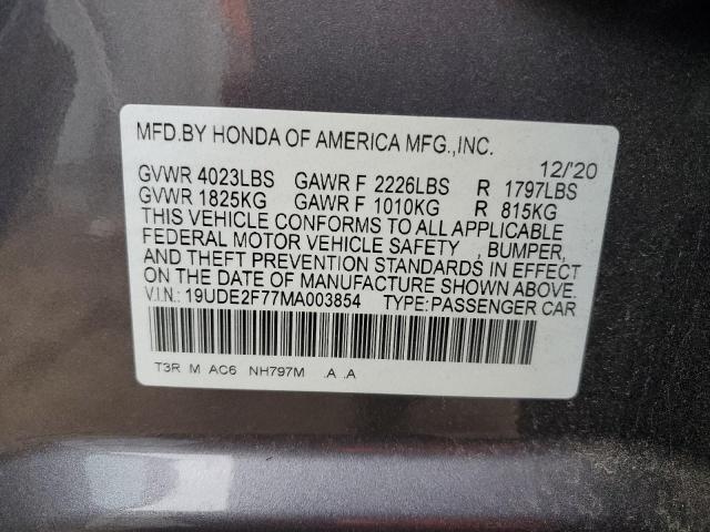 2021 Acura Ilx Premium VIN: 19UDE2F77MA003854 Lot: 44467194