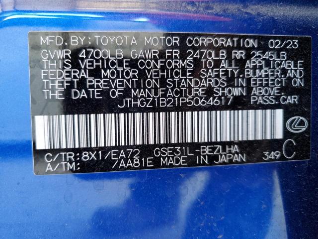 2023 LEXUS IS 350 F S JTHGZ1B21P5064617