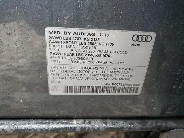 WA1BCCFS8HR011629 2017 Audi Q3 Premium