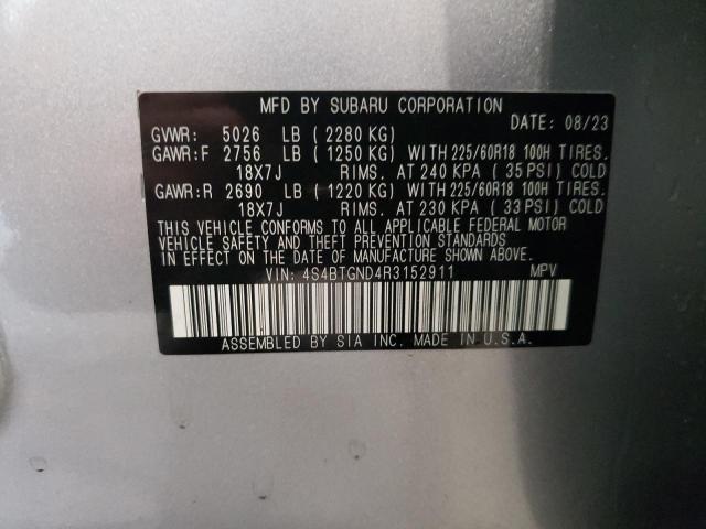 2024 SUBARU OUTBACK LI 4S4BTGND4R3152911