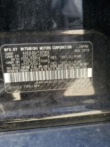 2020 MITSUBISHI OUTLANDER JA4AP3AU4LU013070