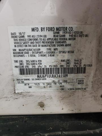 2018 FORD ECOSPORT S - MAJ6P1UL8JC165509