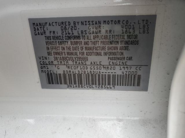 2020 NISSAN SENTRA SV - 3N1AB8CV0LY285669