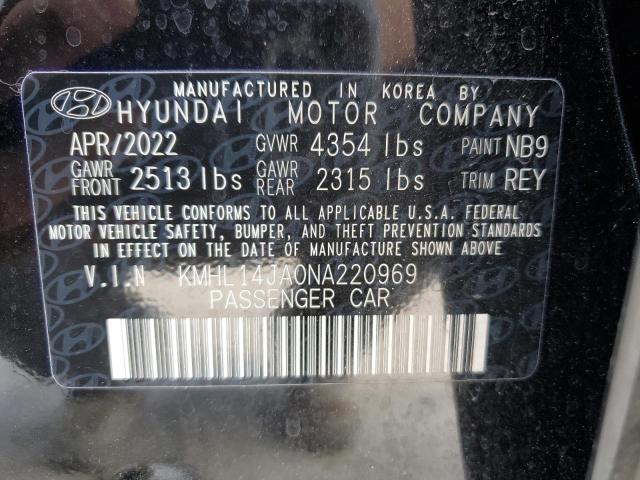 2022 HYUNDAI SONATA SEL - KMHL14JA0NA220969