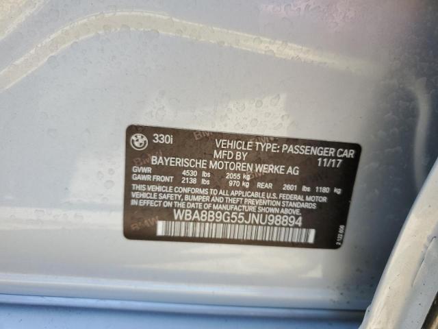 2018 BMW 330 I - WBA8B9G55JNU98894