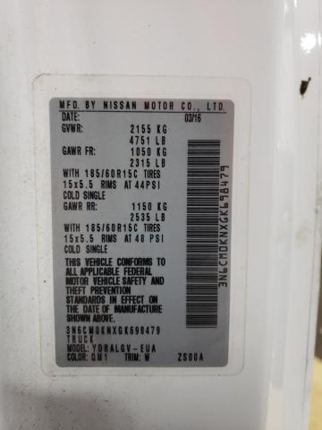 2016 NISSAN NV200 2.5S 3N6CM0KNXGK698479