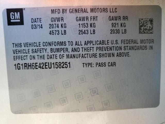 VIN 1G1RH6E42EU158251 2014 Chevrolet Volt no.12