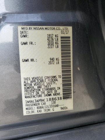 2017 NISSAN ALTIMA 2.5 1N4AL3AP9HC188638