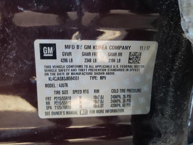 2018 BUICK ENCORE PRE KL4CJASB3JB594551