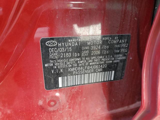 2017 HYUNDAI ELANTRA SE - KMHD84LF4HU061420