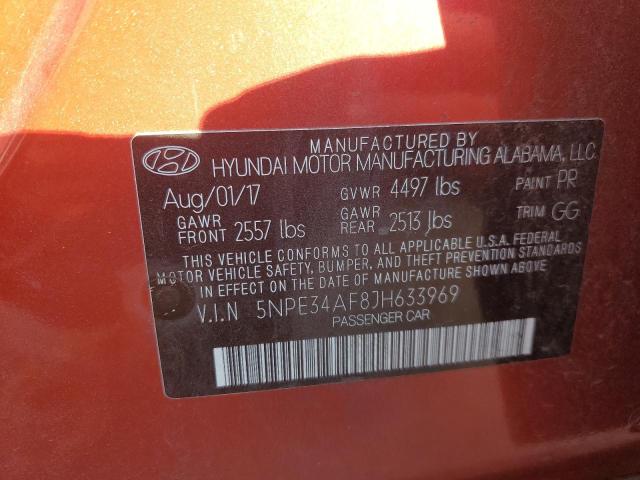 2018 Hyundai Sonata Sport VIN: 5NPE34AF8JH633969 Lot: 43866014