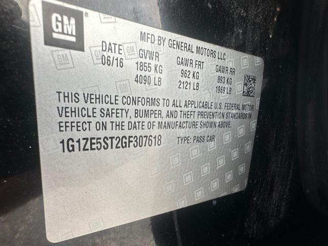 2016 CHEVROLET MALIBU LT 1G1ZE5ST2GF307618