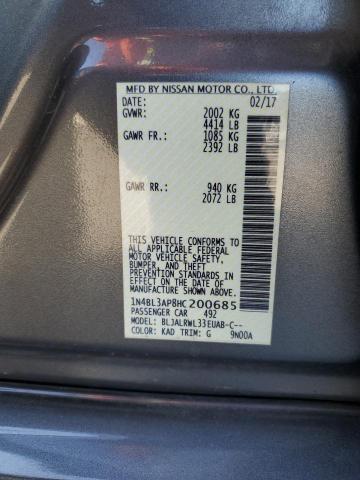 2017 NISSAN ALTIMA 3.5 1N4BL3AP8HC200685