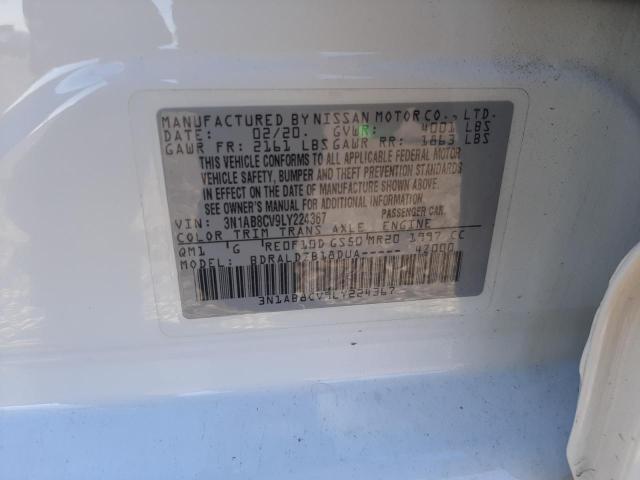 2020 NISSAN SENTRA SV - 3N1AB8CV9LY224367