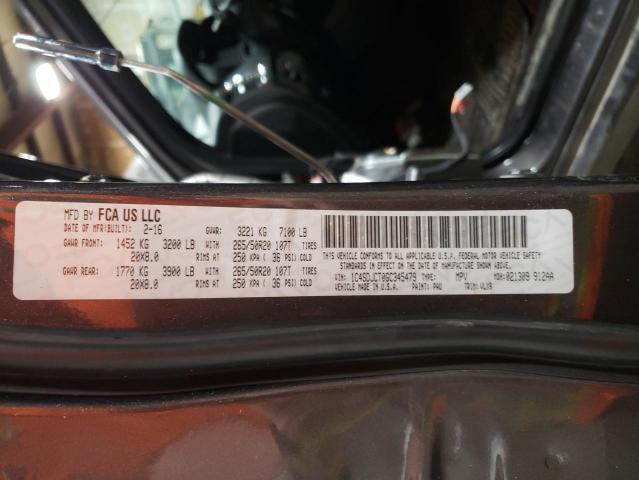 2016 DODGE DURANGO R/ - 1C4SDJCT0GC345479