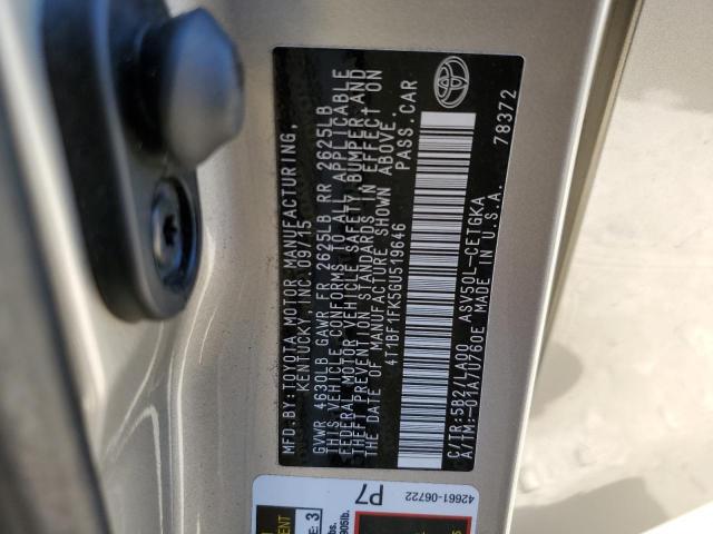 2016 TOYOTA CAMRY-LE - 4T1BF1FK5GU519646