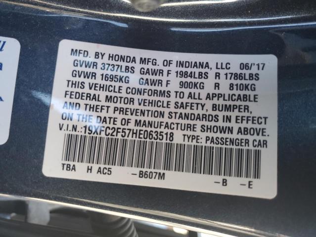 2017 HONDA CIVIC LX - 19XFC2F57HE063518