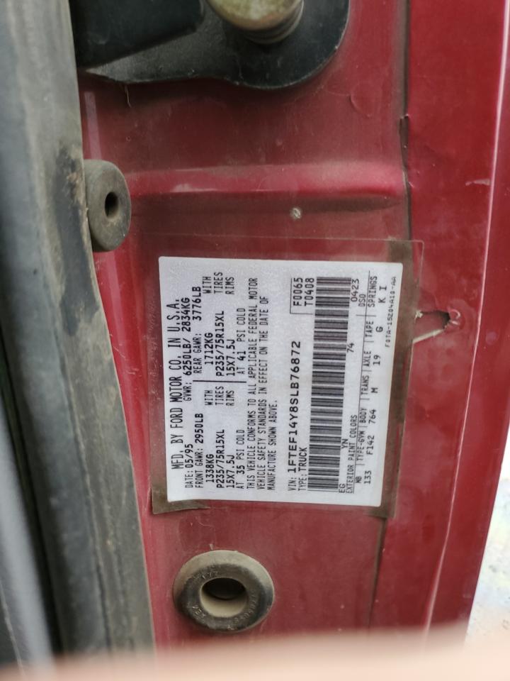 1ftef14y8slb76872 1FTEF14Y8SLB76872 1995 Ford F150