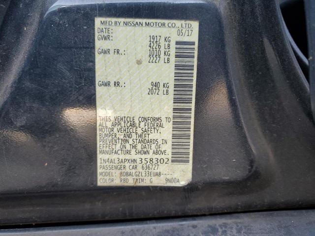 2017 NISSAN ALTIMA 2.5 1N4AL3APXHN358302
