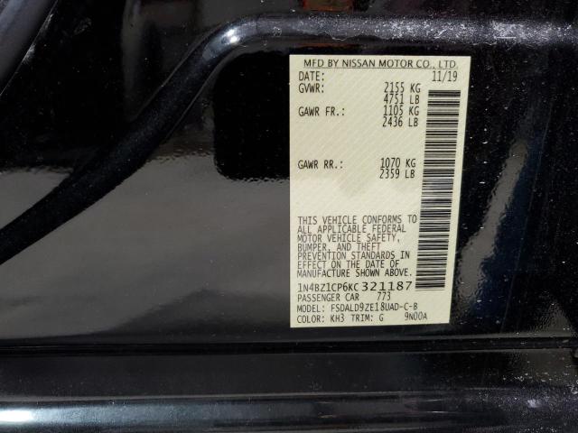 2019 NISSAN LEAF S PLU 1N4BZ1CP6KC321187
