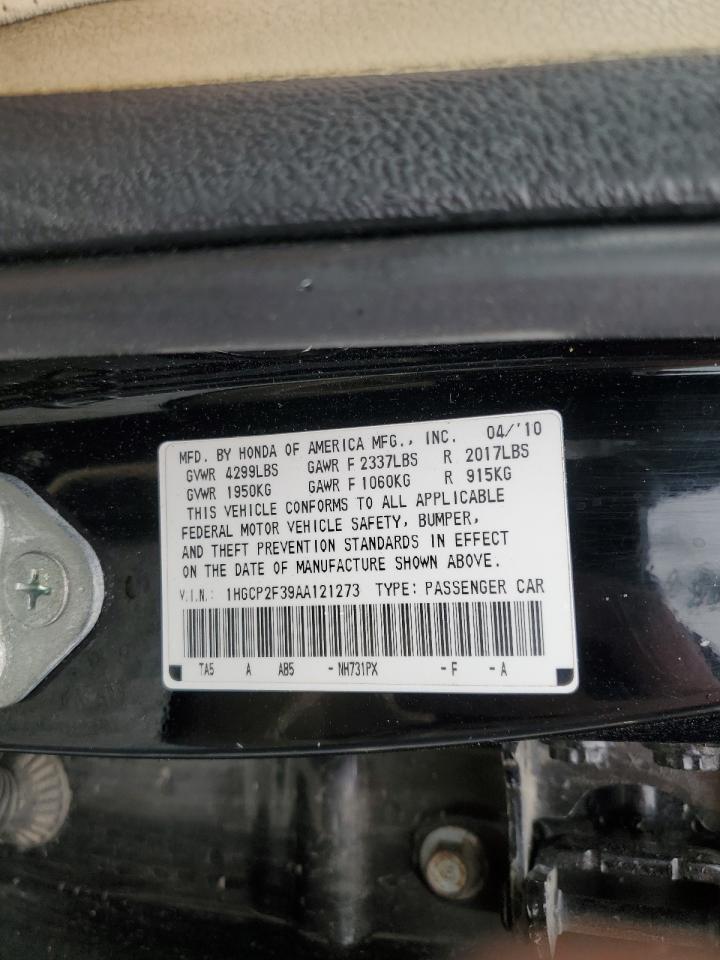 1HGCP2F39AA121273 2010 Honda Accord Lx