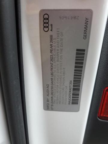 2019 AUDI S5 PRESTIG WAUC4CF53KA071354