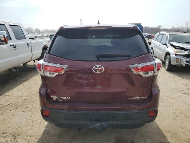 VIN 5TDDKRFH3ES019644 2014 Toyota Highlander, Limited no.6