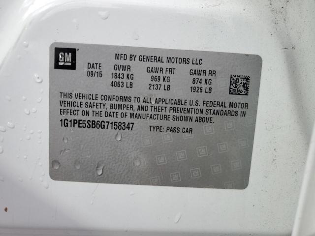 2016 CHEVROLET CRUZE LIMI 1G1PE5SB6G7158347