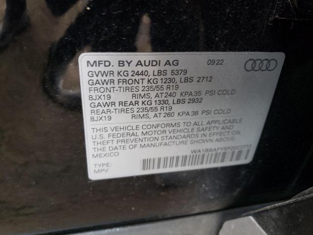 2023 AUDI Q5 PREMIUM WA1BBAFY5P2023773  41624284