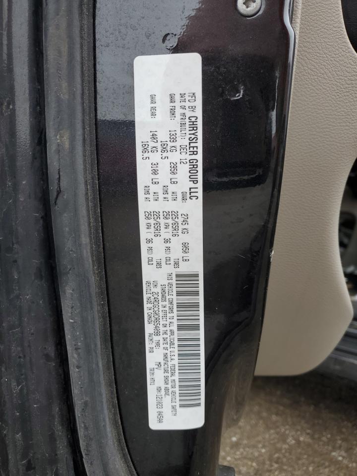 2C4RDGCG0DR654098 2013 Dodge Grand Caravan Sxt