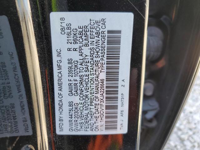 2018 HONDA ACCORD SPO - 1HGCV1F3XJA226646