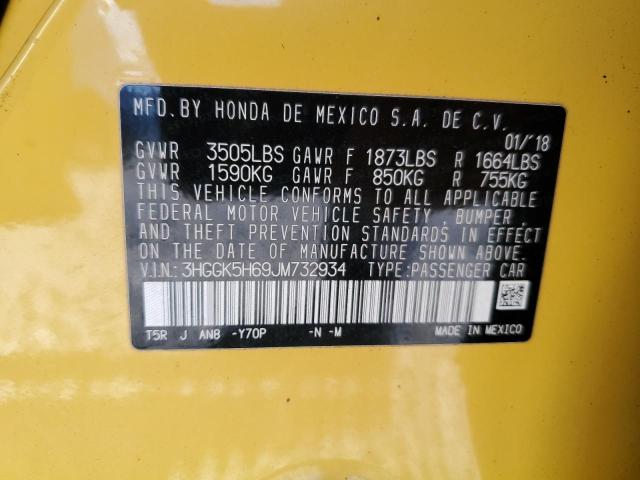 2018 HONDA FIT SPORT - 3HGGK5H69JM732934