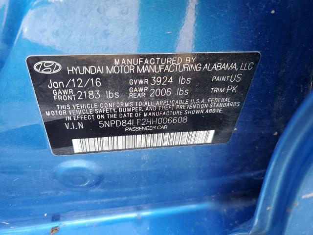 2017 HYUNDAI ELANTRA SE - 5NPD84LF2HH006608