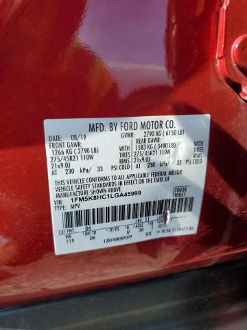 2020 FORD EXPLORER P - 1FM5K8HC1LGA45999