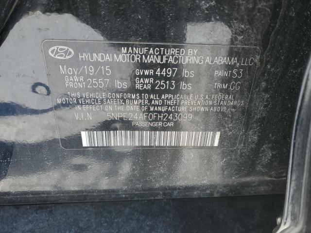 2015 HYUNDAI SONATA SE - 5NPE24AF0FH243099