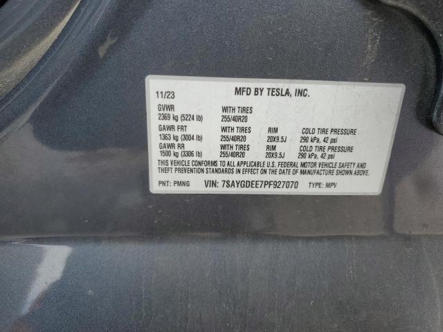 2023 TESLA MODEL Y 7SAYGDEE7PF927070