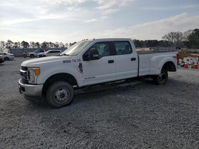 FORD F350 SUPER 2017 white crew pic diesel 1FT8W3DT1HEE79017 photo #1