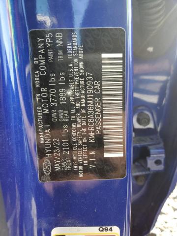 2022 HYUNDAI VENUE SEL - KMHRC8A36NU190937