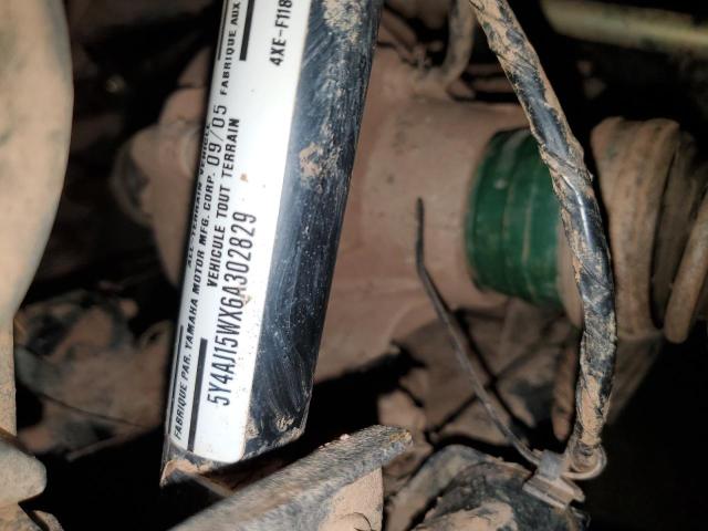 2006 YAMAHA YFM400 FWA 5Y4AJ15WX6A302829