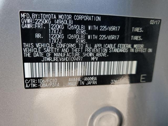 2017 TOYOTA RAV4 HV LE - JTMRJREV6HD109497