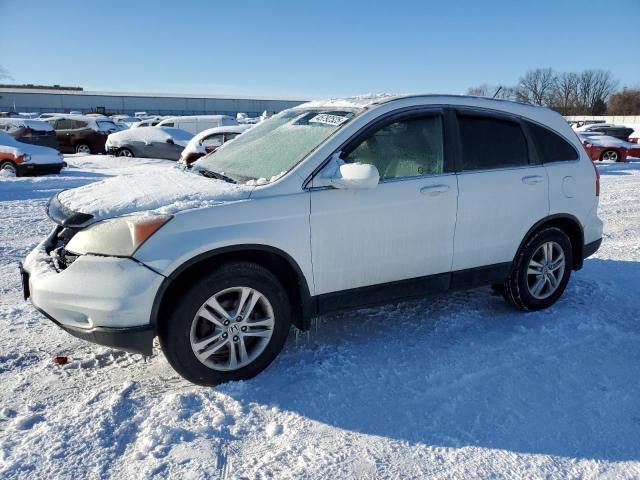 HONDA CR-V EXL 2010 white  gas 5J6RE4H71AL809616 photo #1