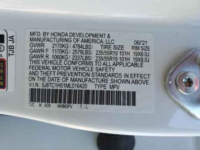2021 ACURA RDX TECHNO - 5J8TC1H51ML016420